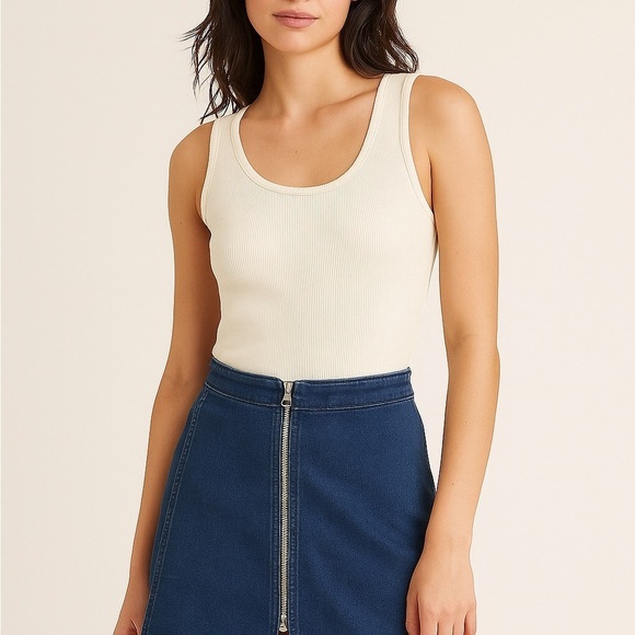 Free People Dresses & Skirts - Free People Denim Zip Front Mini Skirt 2